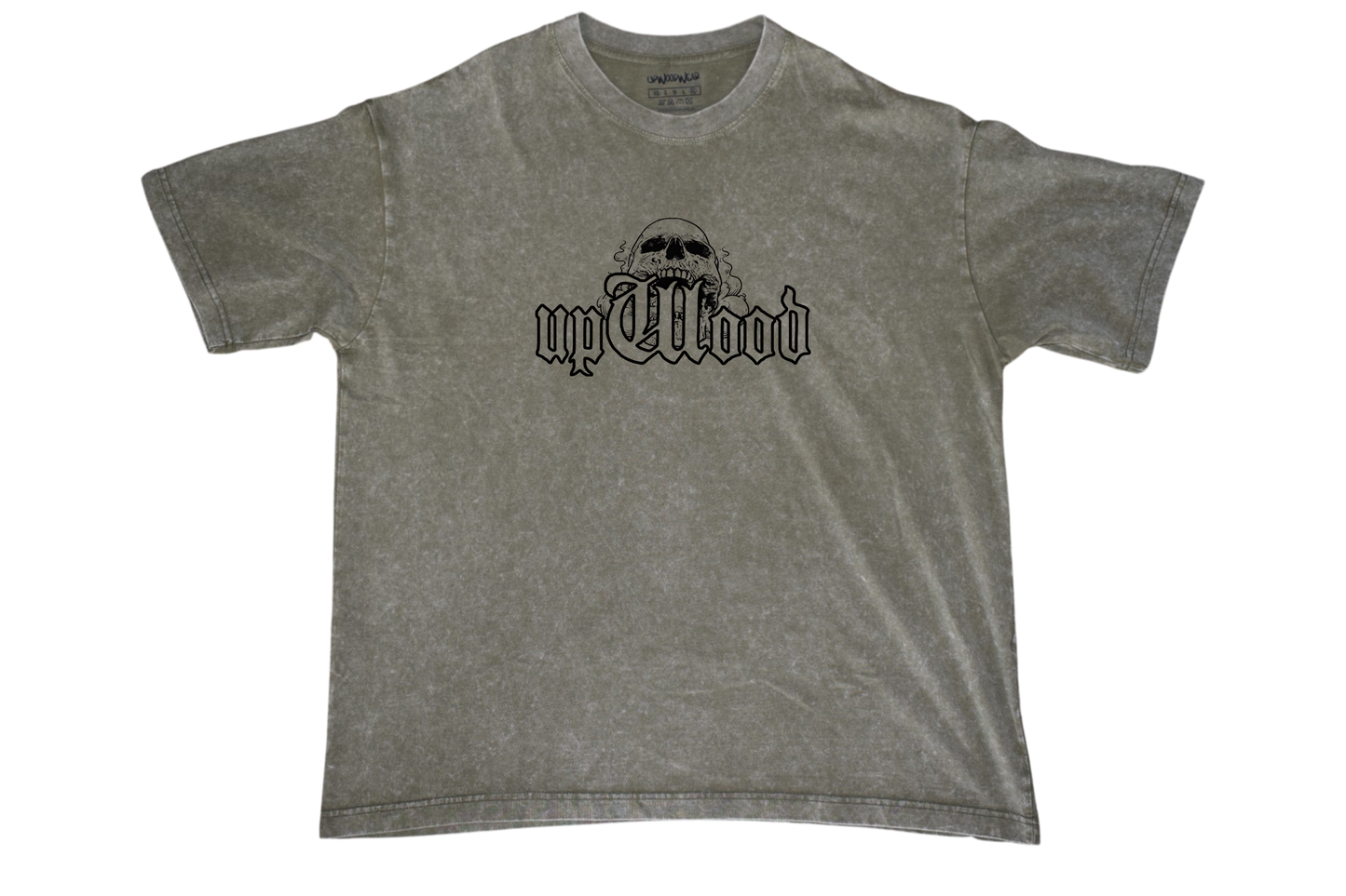 Acid-Wash Vintage 'upWood Skull'